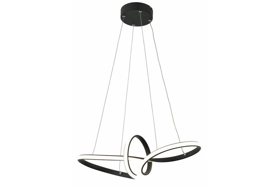 Lampada a sospensione geometrica nera Adila LED 30W Reality