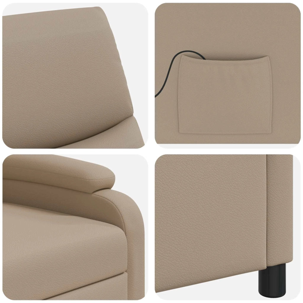 Poltrona Massaggiante Cappuccino Similpelle 42035007