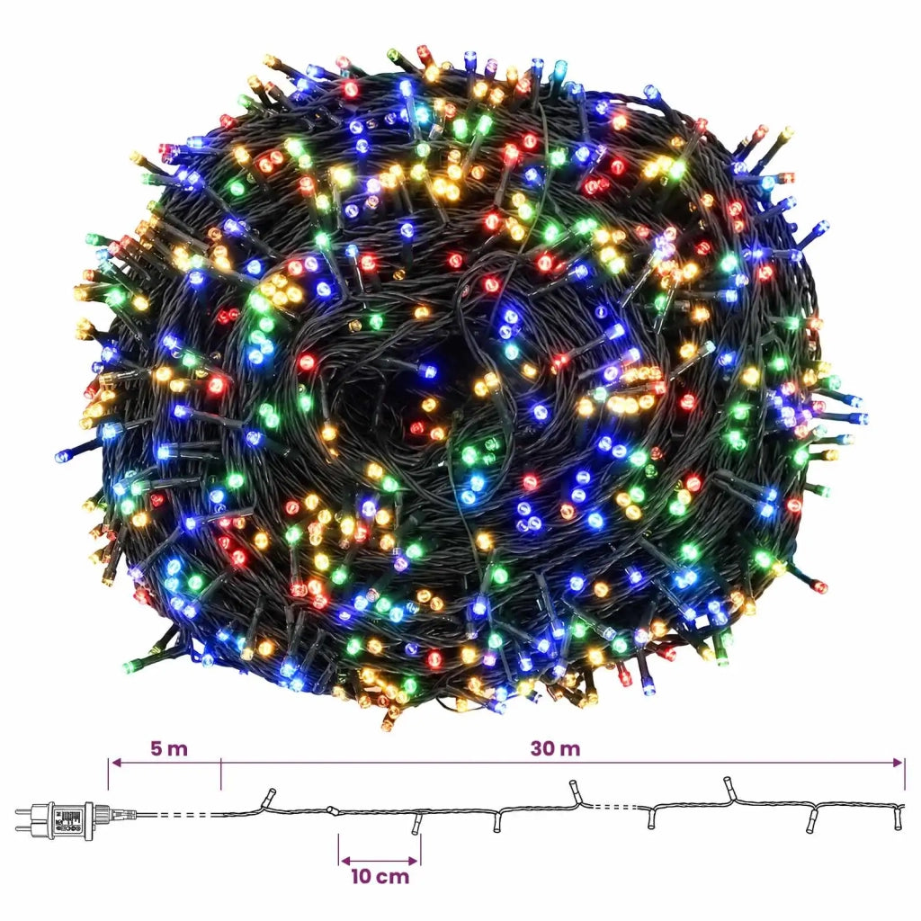 Luci di Natale a due colori 300 LED Multicolore 30 m 42054090