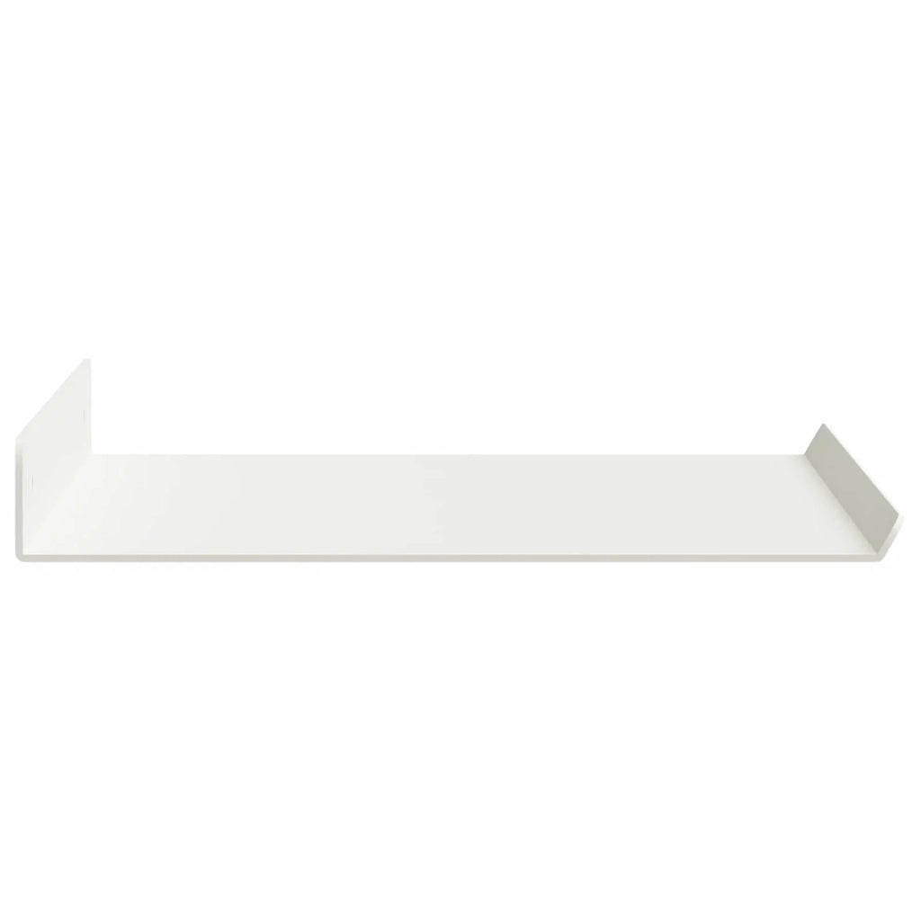 Mensola sospesa 2 pcs Bianco 40 x 18 x 2,5 cm Acciaio 8004018