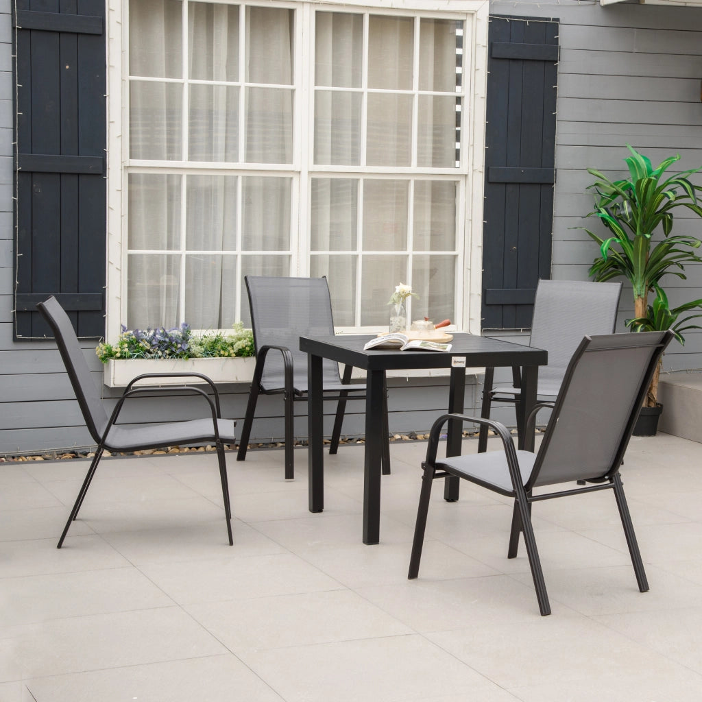 Sedie da Giardino Impilabili ¨C Minimal ¨C Grigio