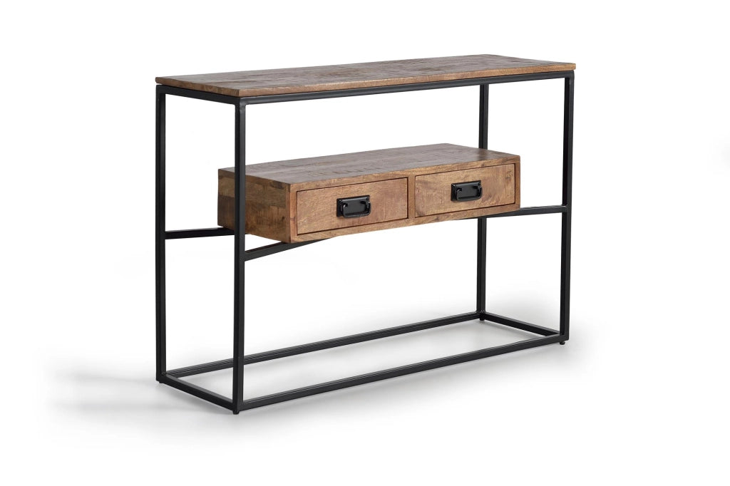 Consolle in legno di mango e metallo