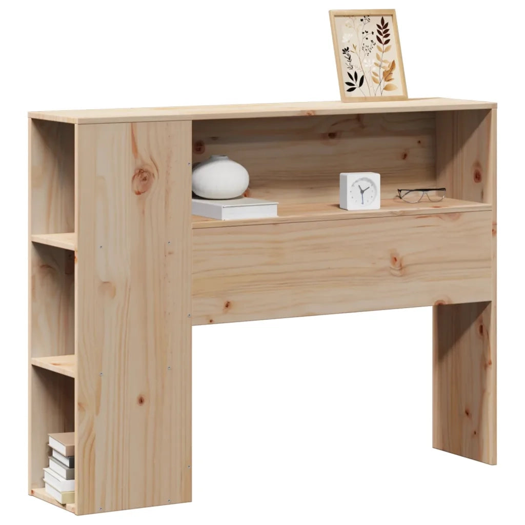 Testiera con Ripiani 75 cm in Legno Massello di Pino 855645