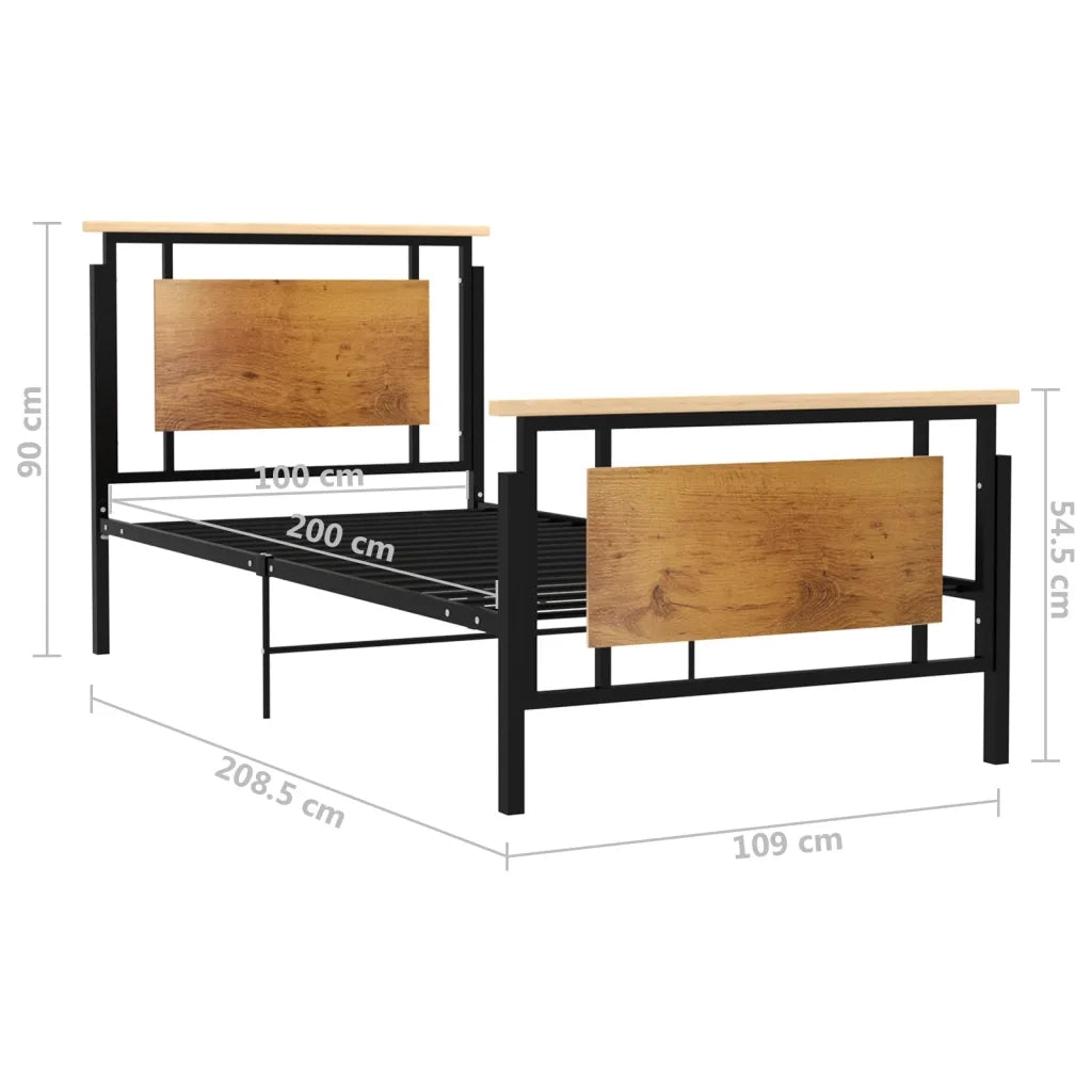 Giroletto-Struttura Letto in Metallo 100x200 cm 908756
