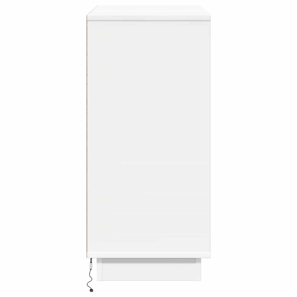 Credenza | Madia LED Bianco 71 x 34,5 x 75 cm Legno multistrato