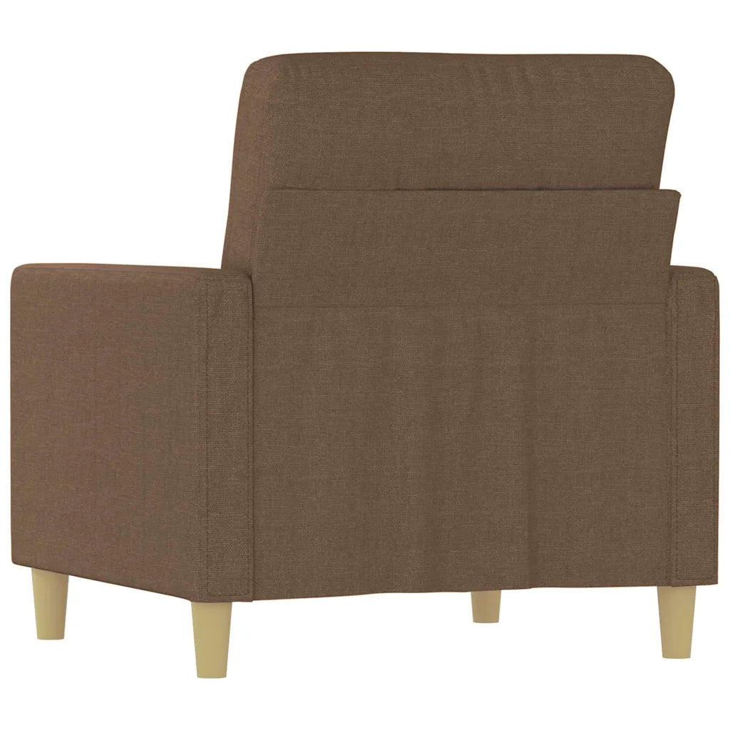 Poltrona | Sedia Relax Marrone 60 cm in Tessuto