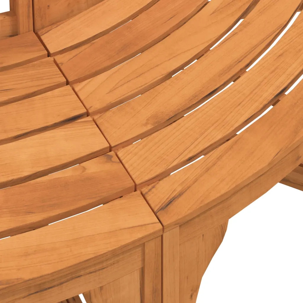 Panchina Albero Circolare Ø 208 Legno Massello di Eucalipto 3154103