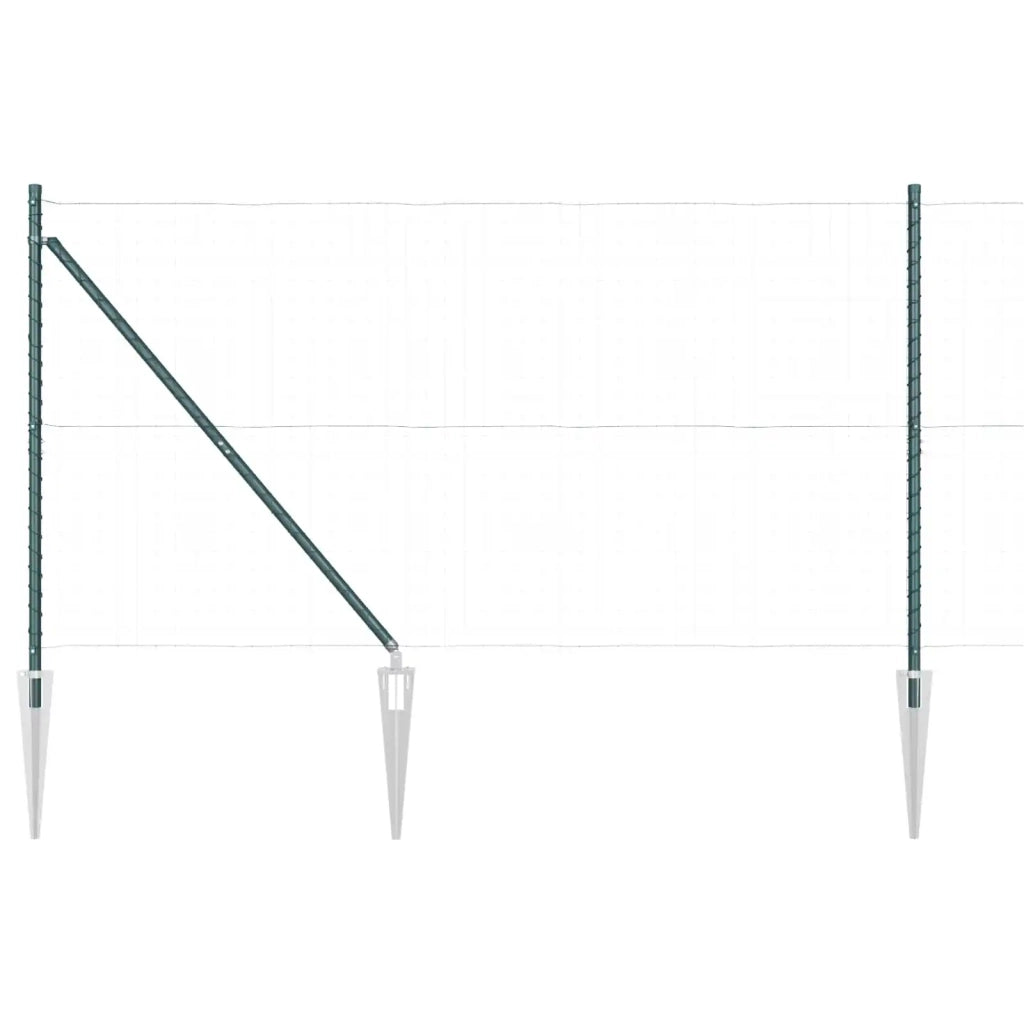 Palo della recinzione 52 pcs Grigio 3,2 x 3,2 x 185 cm
