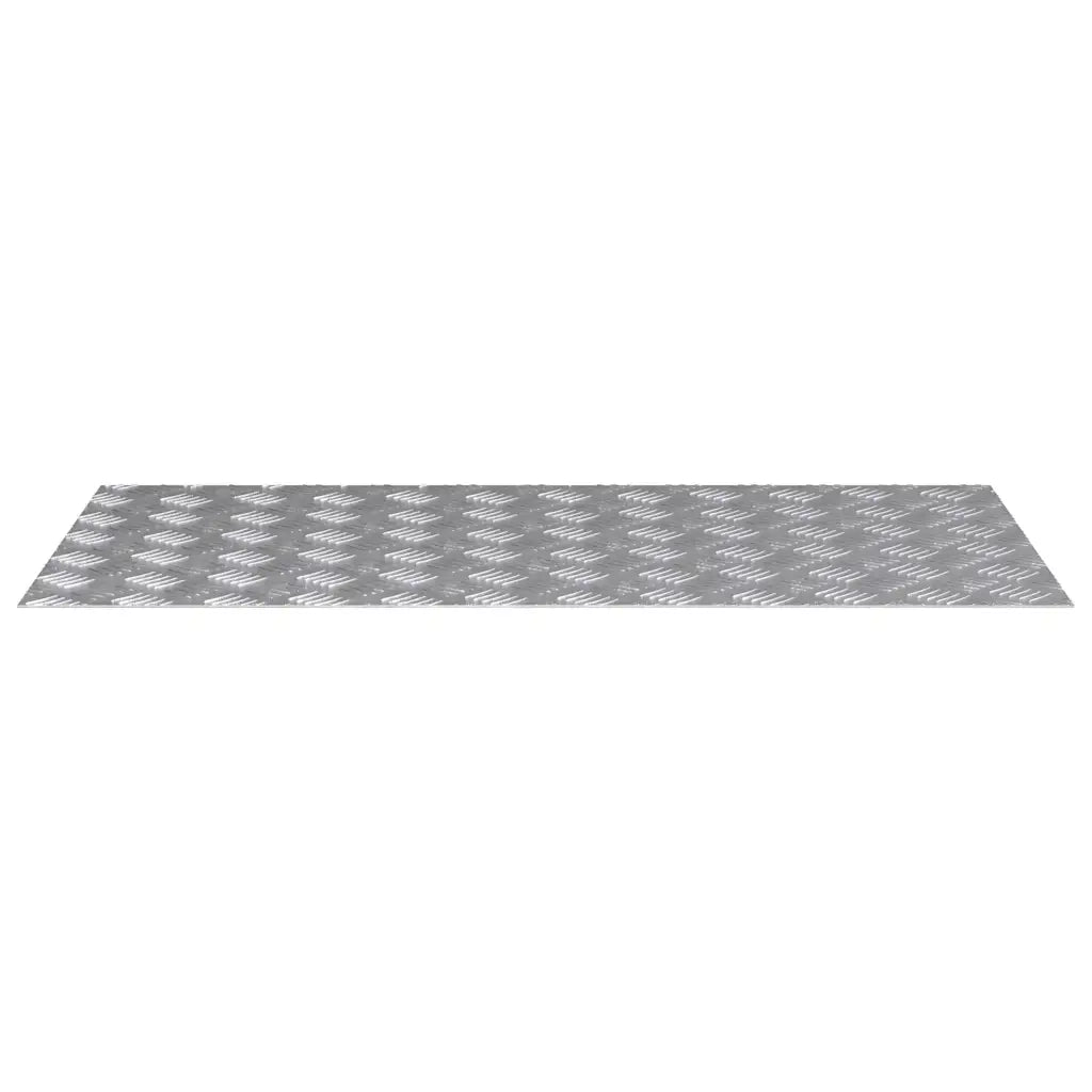 Gradini per Scale 4 pz | Tappetini per scale autoadesivi Argento 100 x 50 cm Alluminio