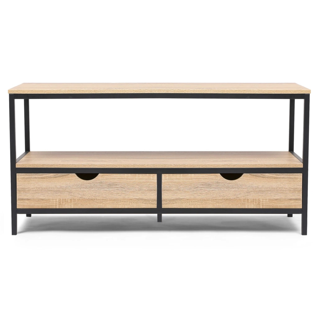 IDMarket - Porta TV 2 cassetti con design industriale DETROIT