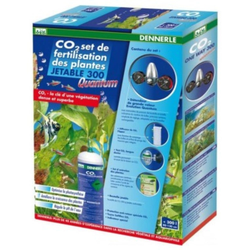 Dennerle 2974 - Impianto CO2 Evolution Quantum 300 Con Bombola non Ricaricabile da 500gr per Acquari fino a 300 Litri