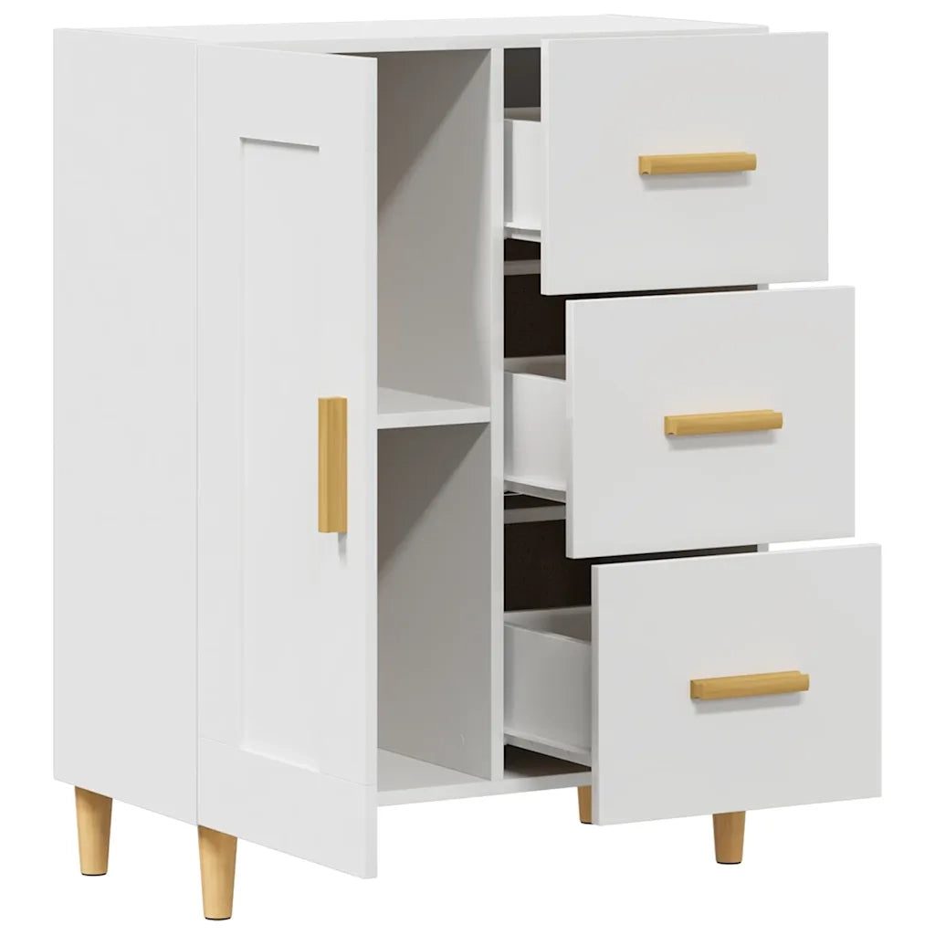 Credenza | Madia | Buffet da pranzo | Armadio da pranzo Bianca 69,5x34x90 cm in Legno Multistrato