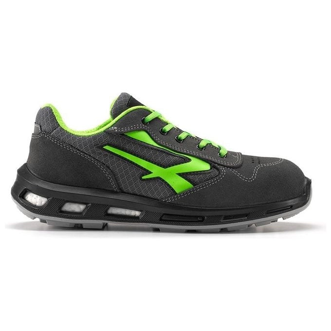 U-Power RL20036 Point Scarpa Antinfortunistica Bassa S1P SRC ESD Puntale Alluminio Antiperforazione Taglia 36 colore Verde