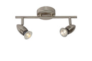 Faretto soffitto Lucide Caro 2 luci GU10 5W 2700K cromo