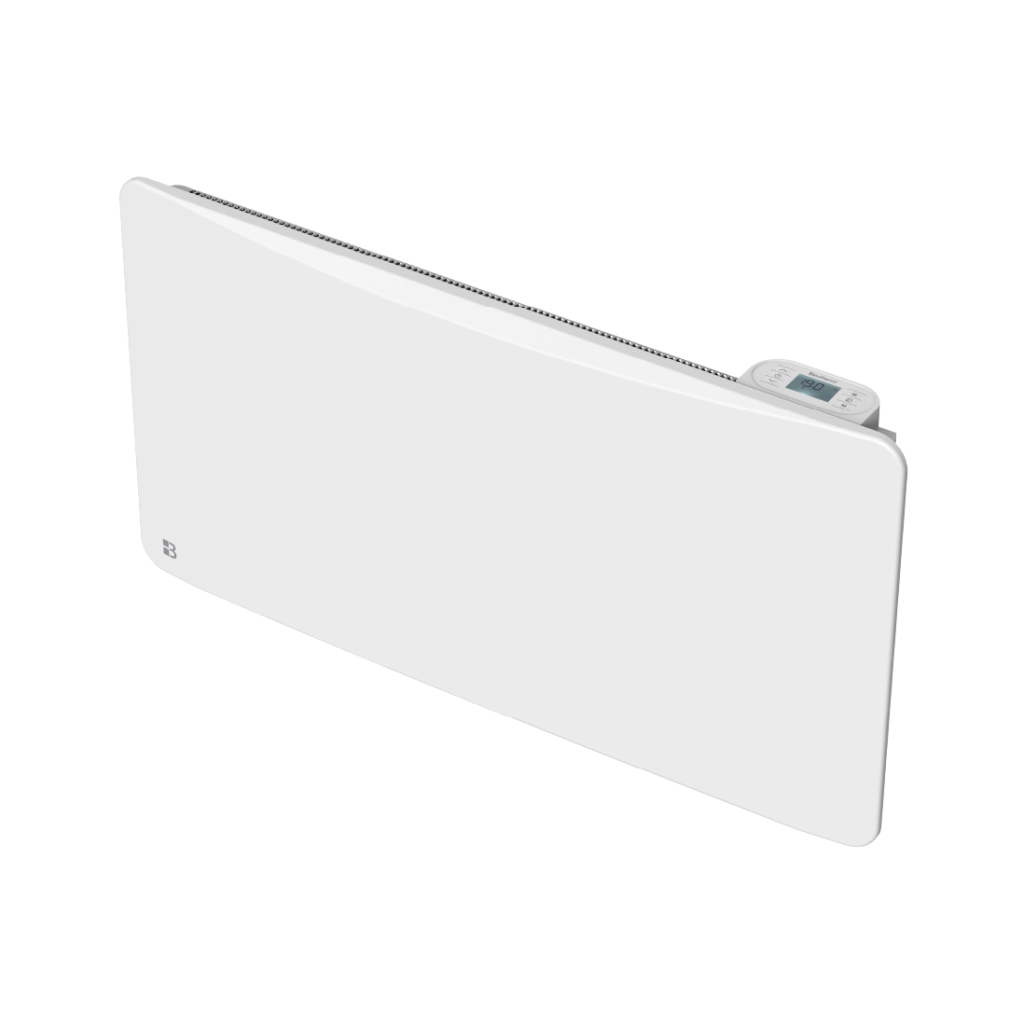 Radiatore elettrico fisso ad inerzia secca ghisa + pellicola + plug & play 1500W ALMEA orizzontale bianco
