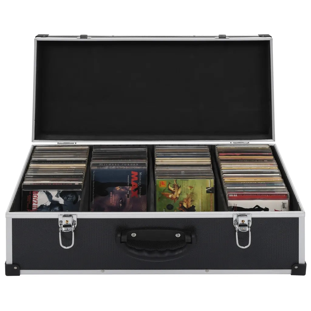 Custodia CD per 80 CD in Alluminio ABS Nero 91855