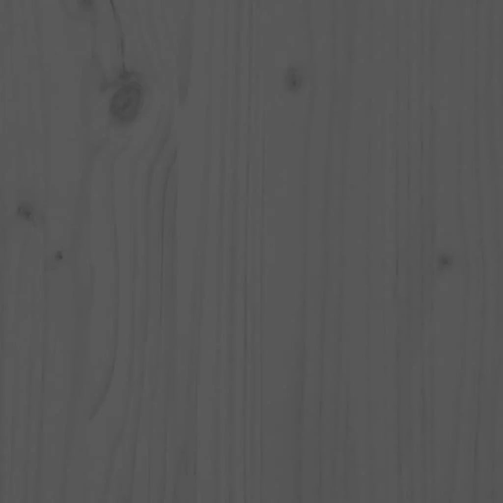 Contenitore per la biancheria grigio 44 x 44 x 76 cm in legno massello di pino 02_0006135