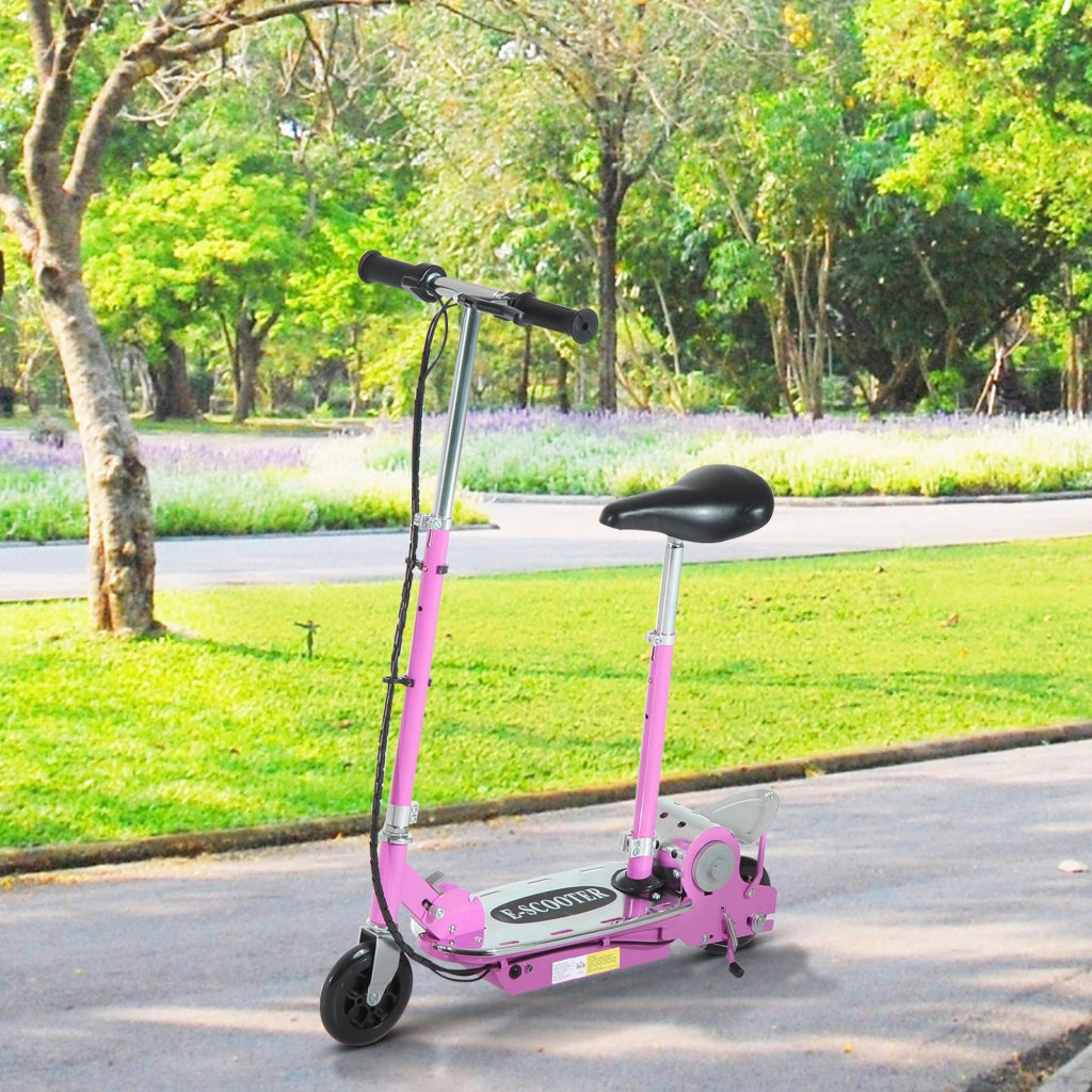 Monopattino Elettrico Pieghevole per Bambini 7-12 Anni ¨C Xylo ¨C 120W Rosa Manubrio Regolabile