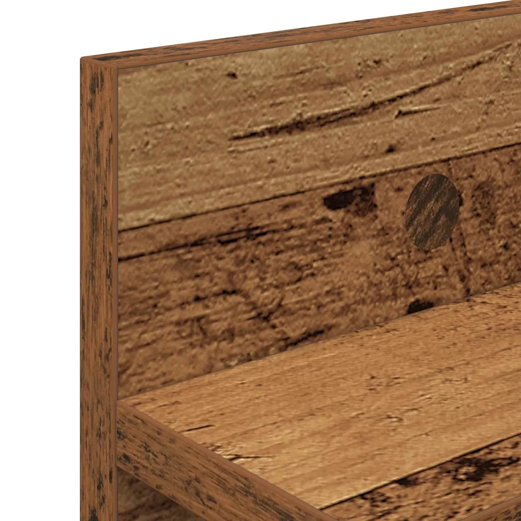 Appendiabiti a muro Legno vecchio 80 x 10,5 x 18 cm 874401
