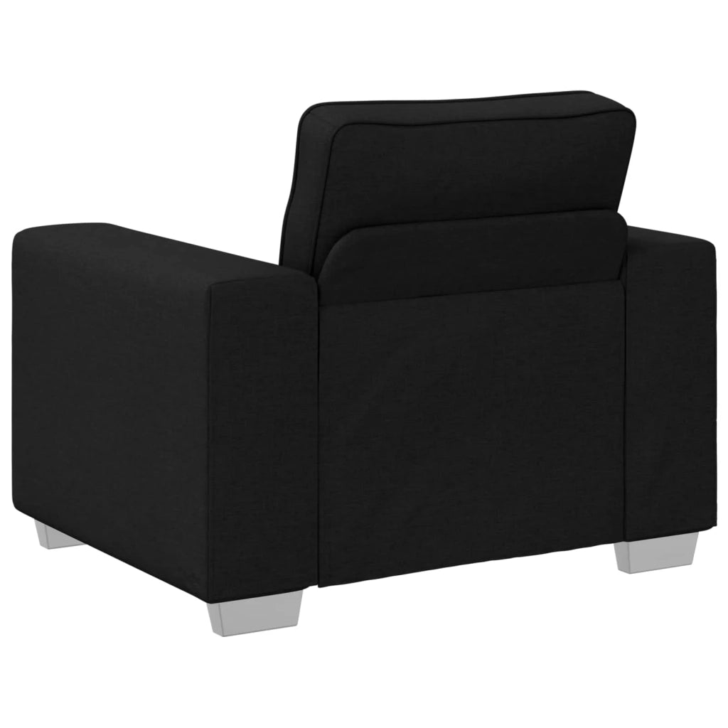 Poltrona | Sedia Relax Sofa Nero 100 cm Tessuto