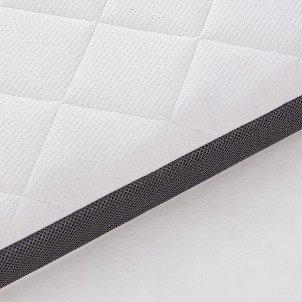 Materasso H3 90x200 cm in schiuma bianco e grigio, Oeko-TEX, 7 cm