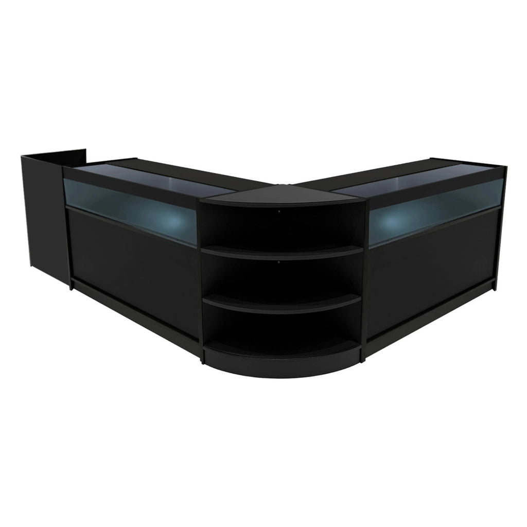 Set Banconi Neri LED Sagittarius B1500 LM60 TB60 Vetrina con Serratura