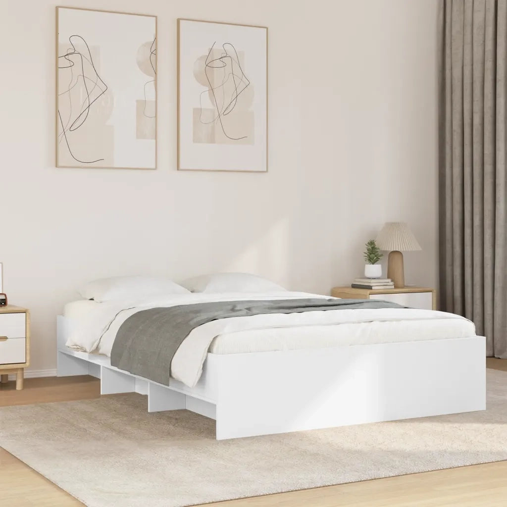 Giroletto-Struttura Letto Bianco 140x200 cm in Legno Multistrato 879718