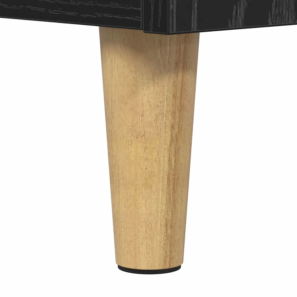 Armadio da Notte Rovere Nero 60 x 44,5 x 45 cm 881170