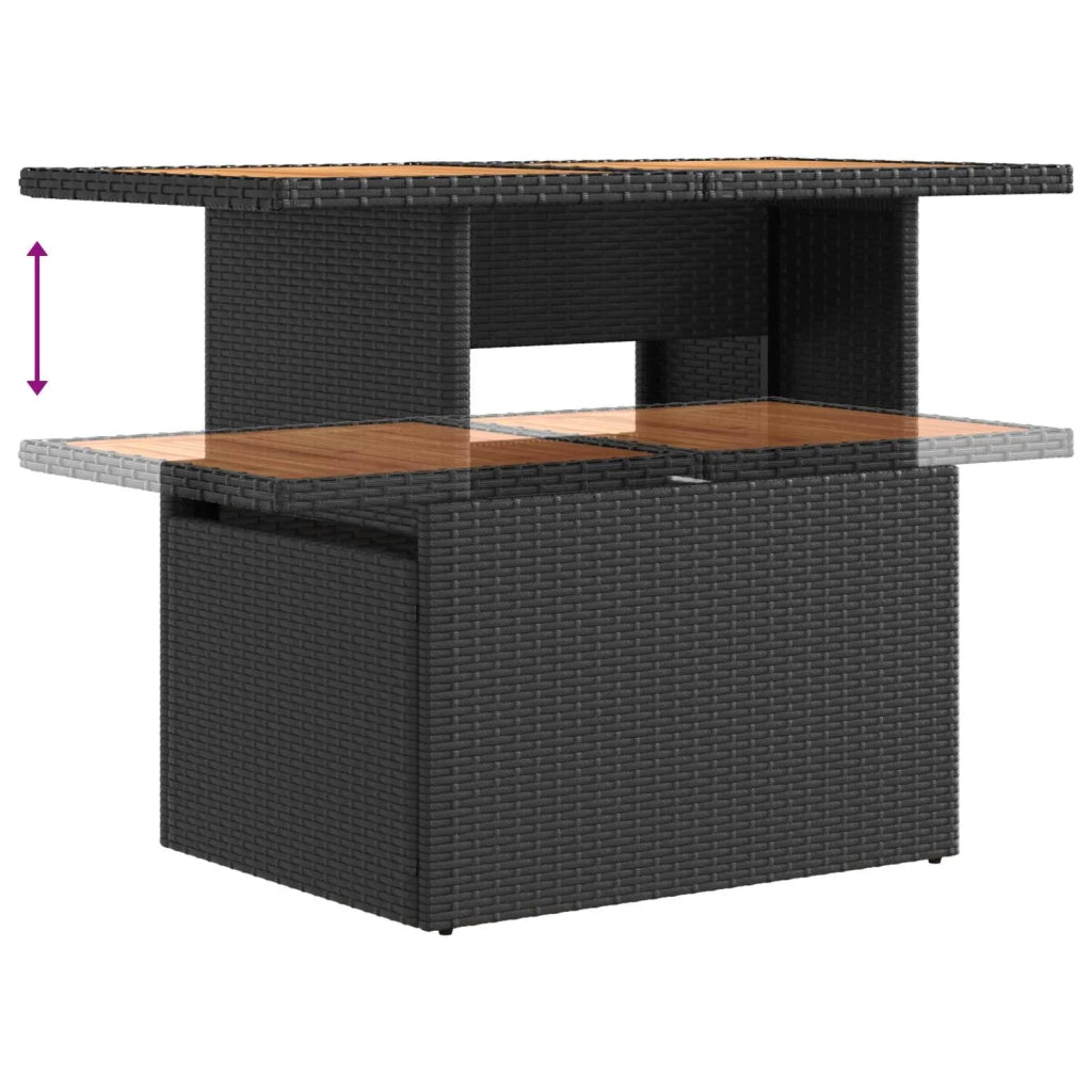 Set da pranzo per esterni 5 pz polyrattan 3422411