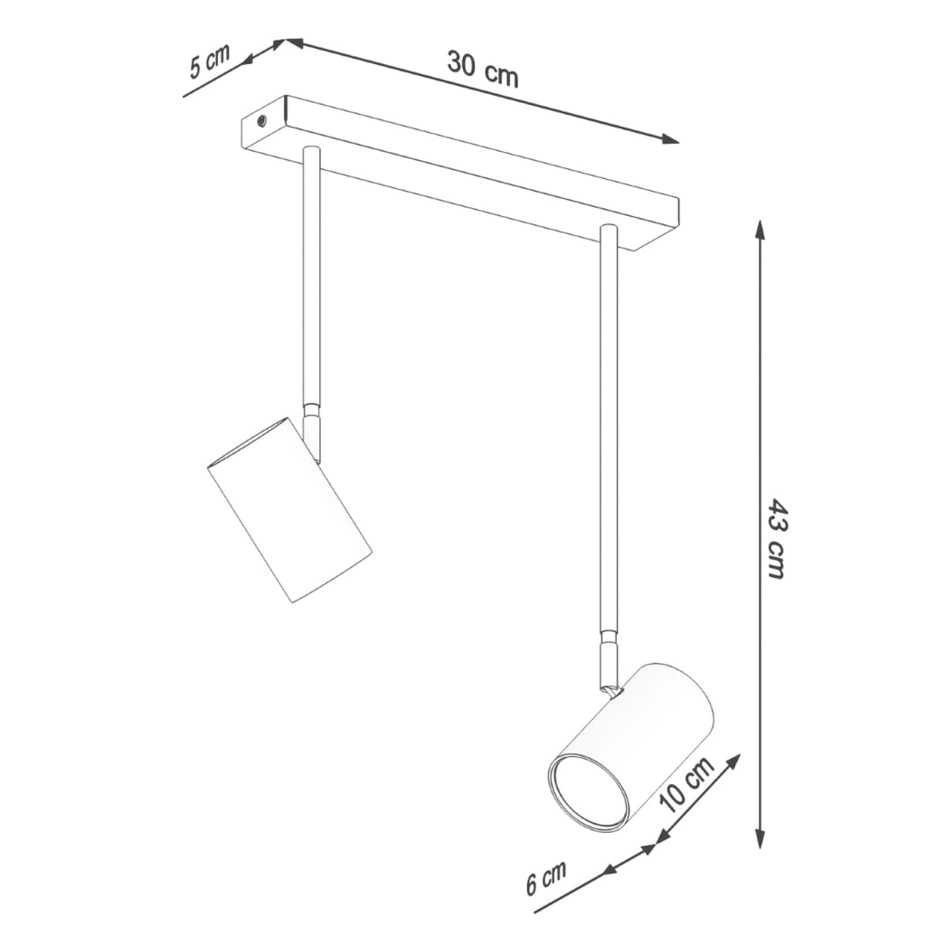 Lampada da soffitto NORANO 2 nero