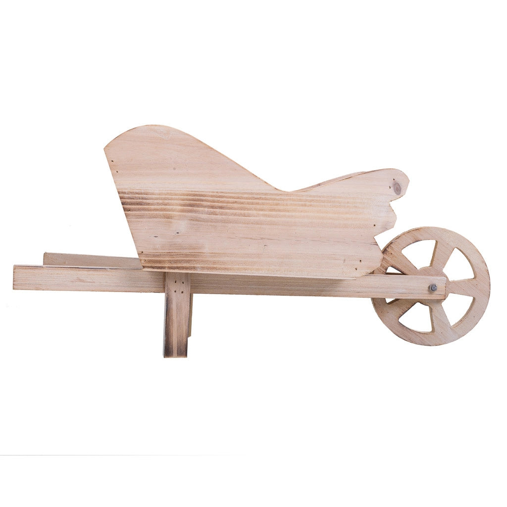 Carrello portafiori in legno marrone 42x15,7x20h
