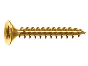 VITI PANEL-VIT TESTA SVASATA PIANA ACCIAIO OTTONATO- - ø mm.3x16 - 500 pezzi MUSTAD