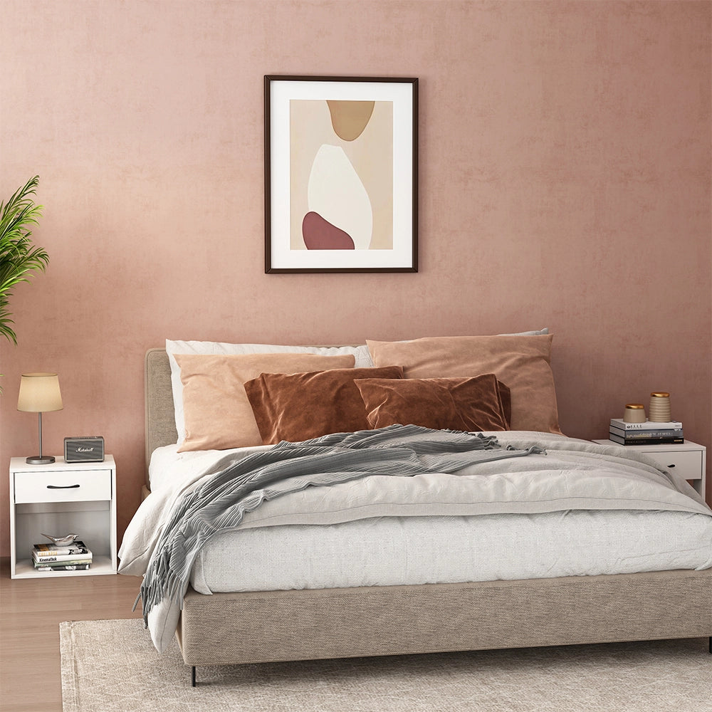 Vicco Comodino Bianco 39 x 41 cm Set di 2