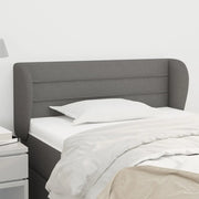 Testiera ad Orecchio-Testata con Orecchie Grigio Scuro 83x23x78/88 cm in Tessuto 823123