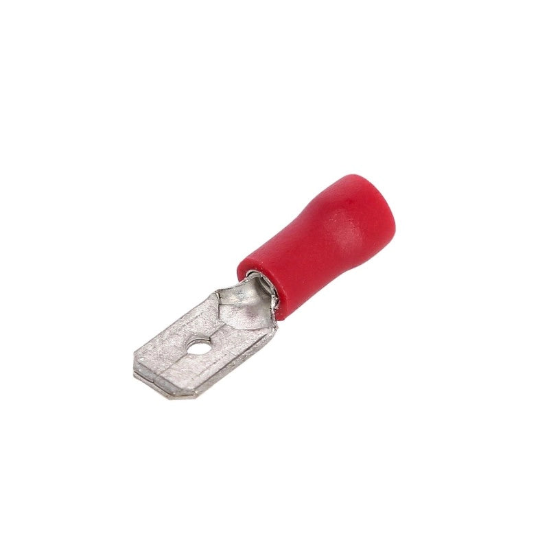 TERMINALE MASCHIO MM 6,3 ROSSO 10PZ