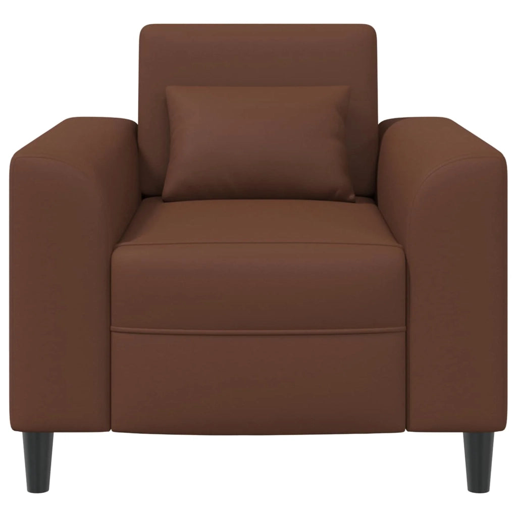 Poltrona Marrone Similpelle 42042468
