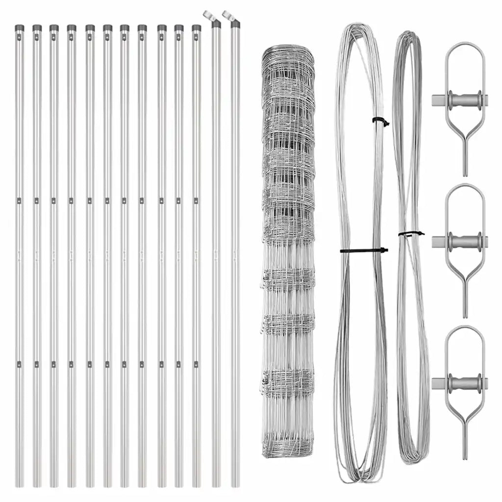 Palo della recinzione Zincato 25 x 1,2 m Acciaio