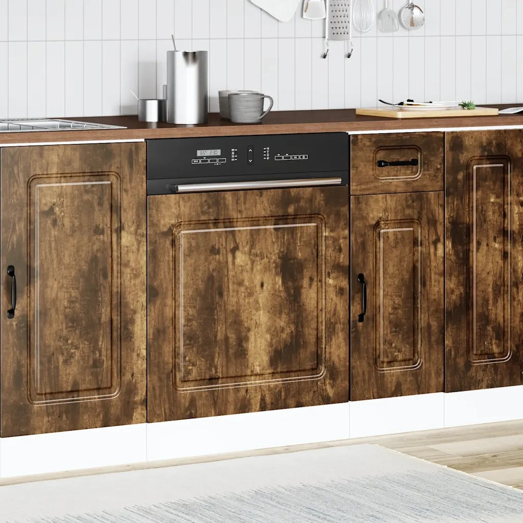 Pannello Lavastoviglie Kalmar Rovere Fumo 60x1,5x57 cm