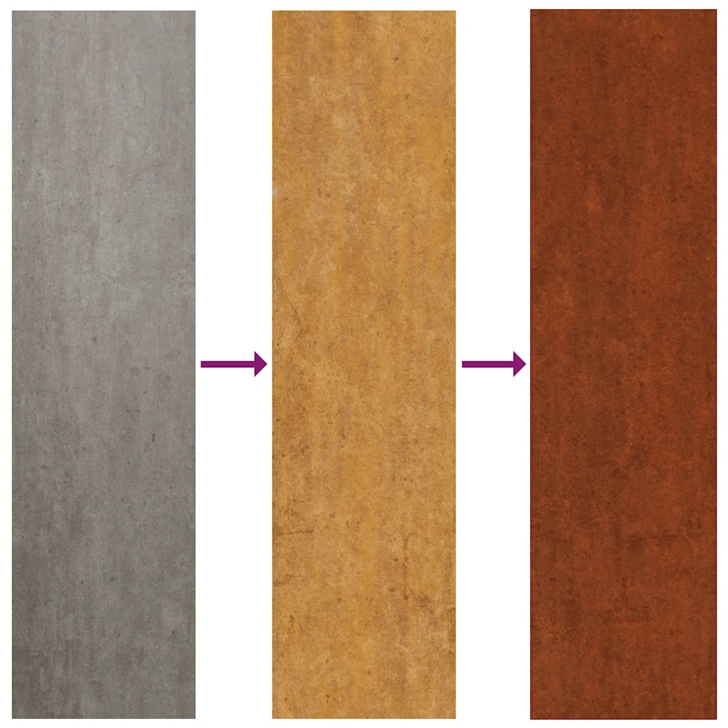 Decorazione Muro da Giardino 105x55 cm Moresco Acciaio Corten CFW1734860