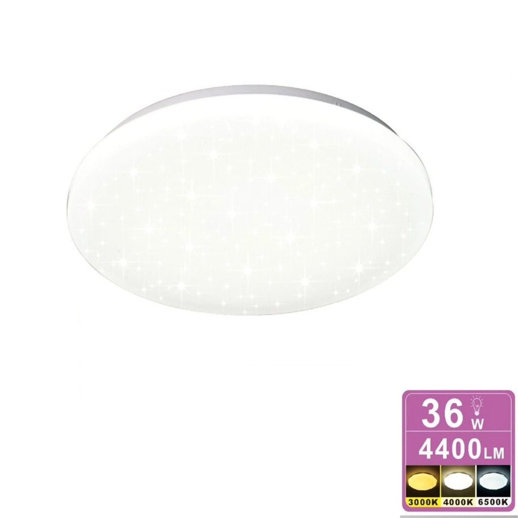 PLAFONIERA DA SOFFITTO LED 36W 3000K 4000K 6500K 4400LM SOTTILE 33 CM ET-31638