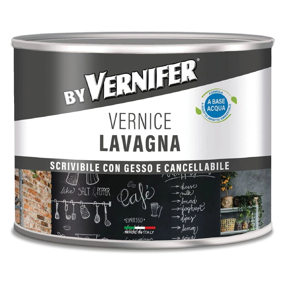 VERNICE ACRILICA BASE ACQUA LAVAGNA 'VERNIFER' Ml. 500 - antracite 4809