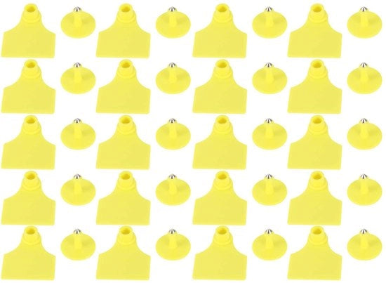 Etichette di Identificazione per Animali 20 Stuks - Identificazione di Varchetti/ Caprette/ Bovini - Attrezzatura Agricola - Colori Vividi - Resistente allo Shock - Identificazione di Animali