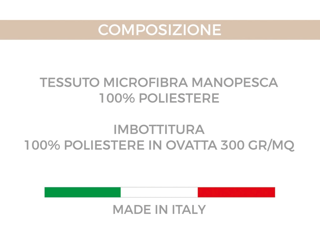 Trapunta Piumone Letto Invernale Imbottita 300gr Microfibra Diadema Roselline - 2 Piazze - Grigio