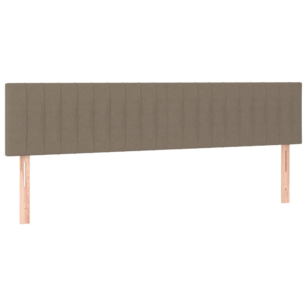Testiera 2 pz-Set di 2 Testata-Testiera Decorativa Tortora 100x5x78/88 cm in Tessuto 150585