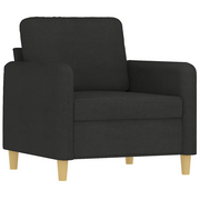 Poltrona | Sedia Relax Nera 60 cm in Tessuto