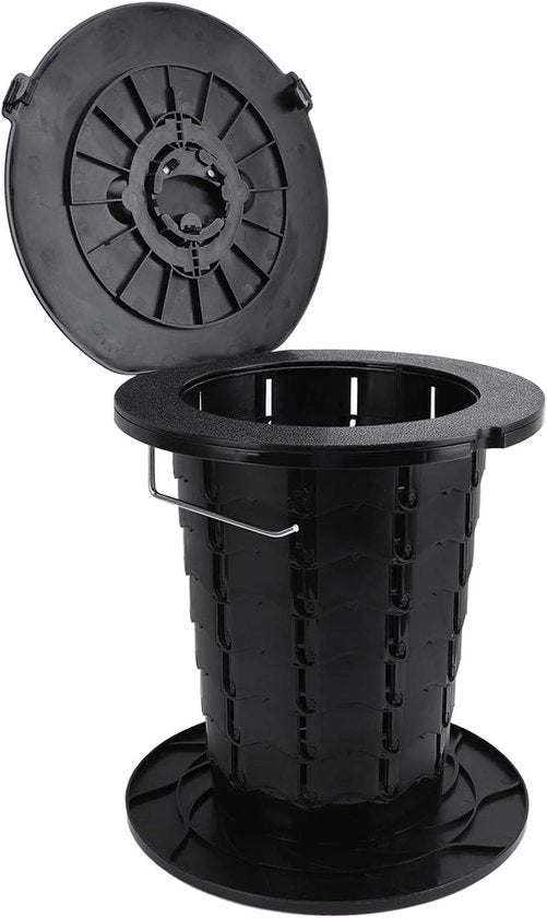 Toilet Portatile per Campeggio con Sacchi di Spazzatura, Altura Regolabile, Bagni per Esterno, Autocamping, per Viaggi, Campeggio, Pesca