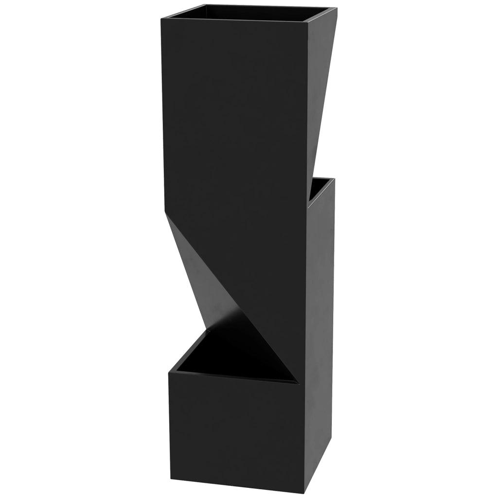 Fioriera da Esterno ¨C Minimal ¨C Nero, Metallo, 30x30x100 cm