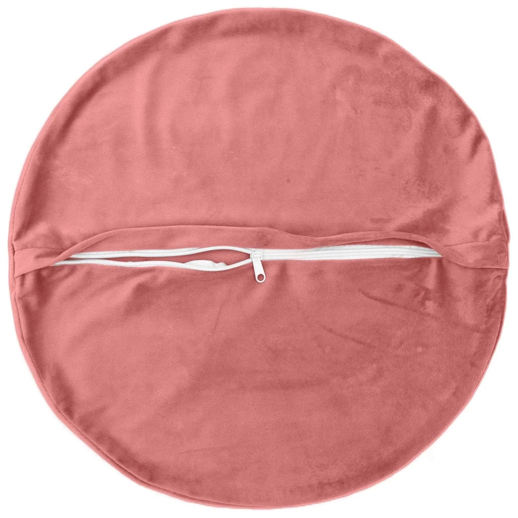 Federa 2 pcs HEERLEN Rosa Ø 40 cm Velluto 922217
