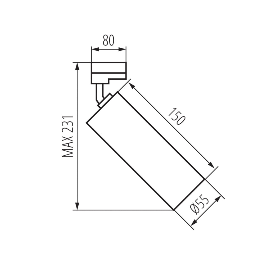 Kanlux Acord ATL2 faretto su binario GU10 IP20 33139
