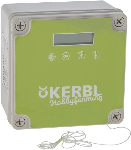 Porta automatica per polli per illuminazione e sicurezza ottimale